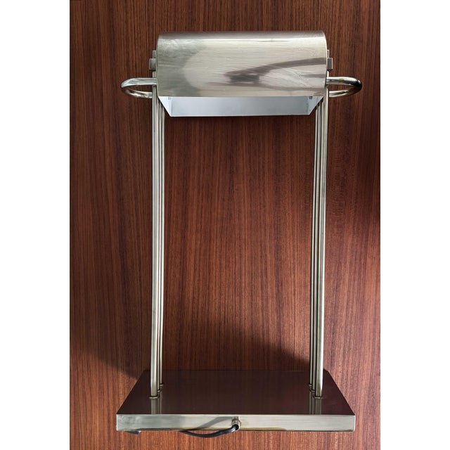 Marcel Breuer Art Deco Brass Table Lamp by Marcel Breuer, Paris, 1925 For Sale - Image 4 of 7