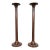 Silver Crest Arts & Crafts Sterling Silver on Bronze Tall Candlesticks, Pair For Sale