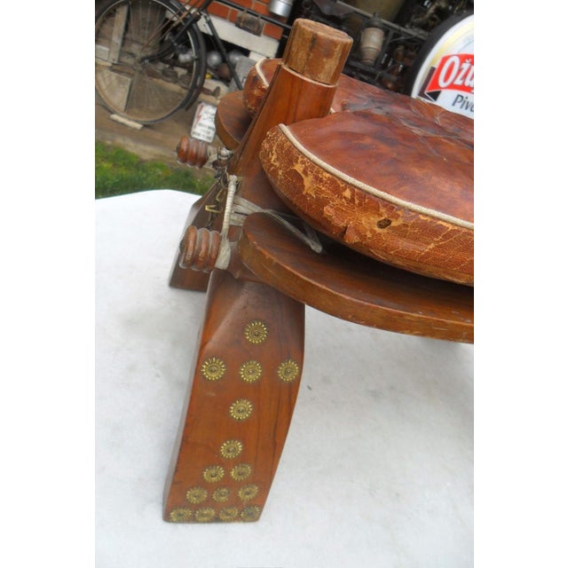 Mid-Century Modern Wooden Stool For Sale - Image 9 of 11