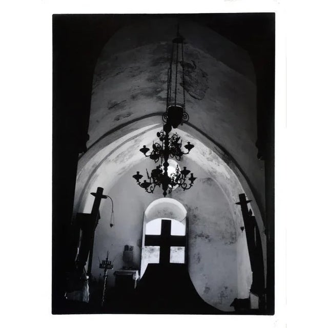 Well known image of a Creatian Chapel 1975 by William Giles (American, 20th Century). Unframed. Unsigned, acquired from...