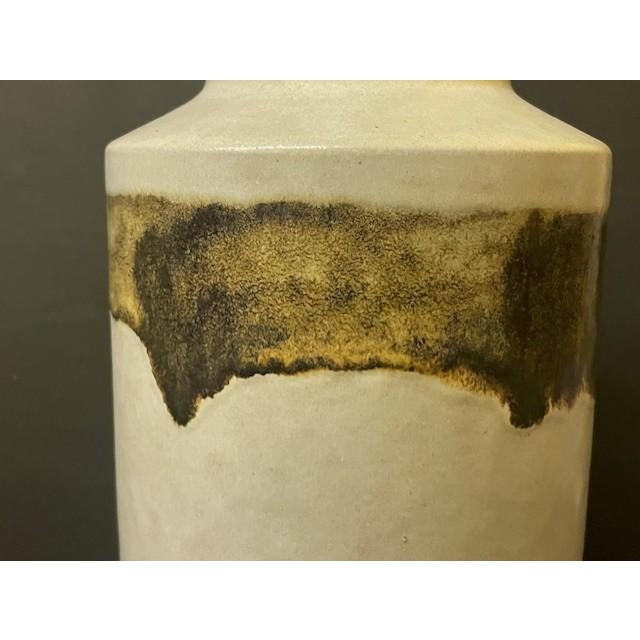 1960s Mid-Century Modern Alvino Bagni for Raymor Earthtone Drip Glaze Ceramic Vase - 10 For Sale - Image 10 of 17
