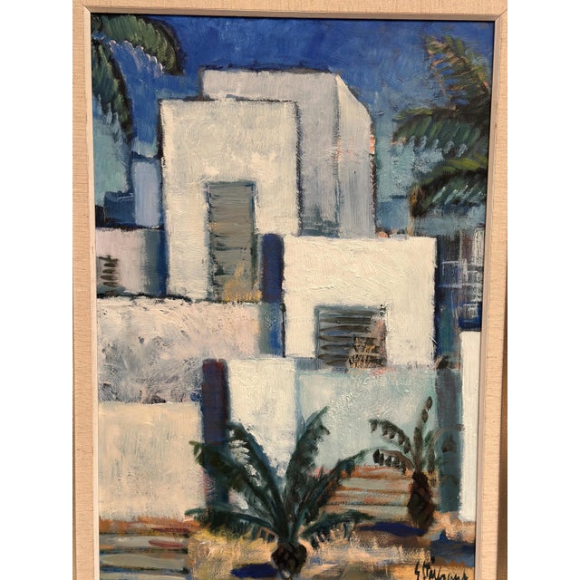 Gunnar Stålbrand, Palm Trees, 1960s, Oil Painting on Canvas, Framed For Sale - Image 17 of 18