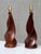 Sculptural Table Lamps in Mahogany by Claude Chauvy, France, 1950s, Set of 2 For Sale - Image 12 of 17