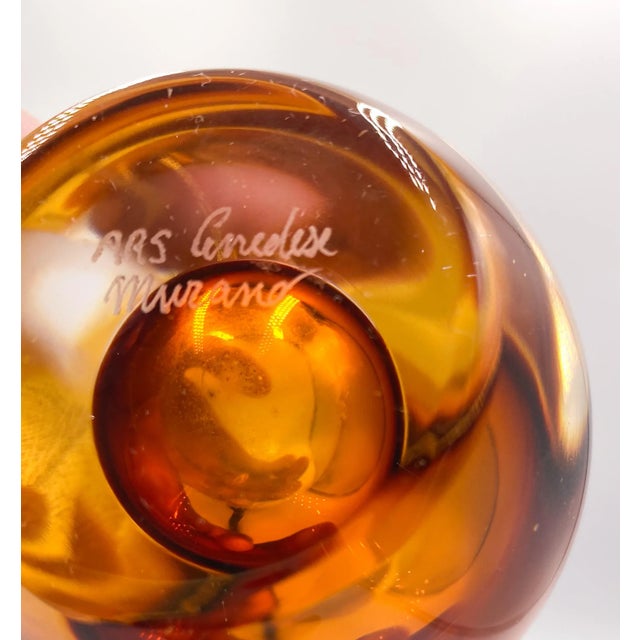 1960s Ars Cenedese Murano Summerso Art Glass Bud Vase For Sale - Image 9 of 9