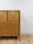 Mid 20th Century Mid Century Tallboy Dresser MCM Five Drawer Brass Accent Warm Gray Tone Wood For Sale - Image 5 of 14
