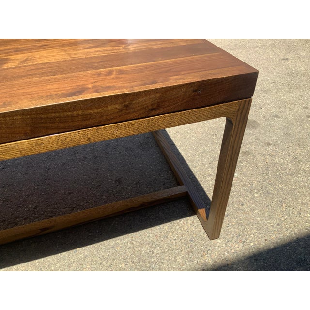 Modern Oak and Walnut Desk For Sale - Image 12 of 13
