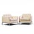 Florence Knoll Mid Century Relaxed Cube Club Lounge Chairs - Pair Each chair measures: 32.75 wide x 33.5 deep x 28.25...
