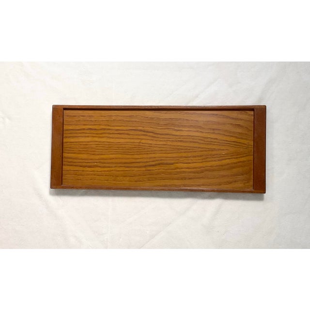 Brown Reversible Serving Tray Attributed to Finn Juhl, White/Brown 1960s Mid Century Modern For Sale - Image 8 of 12