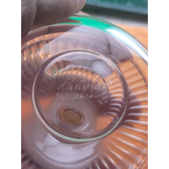 Lalique New Lalique Crystal Baptiste Perfume Bottle Made in France Sticker Paris. For Sale - Image 4 of 12