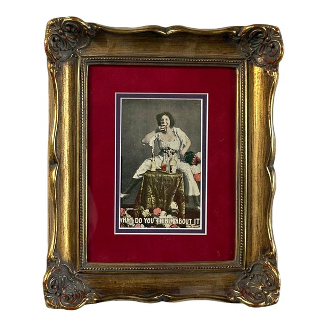 Framed Vintage Novelty Prohibition Postcard For Sale