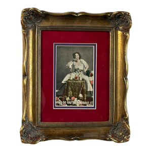 Framed Vintage Novelty Prohibition Postcard