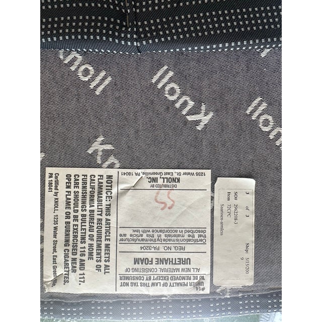 Drawing/Sketching Materials Early 2000s Charcoal Gray and Cream Executive Chairs by Saarinen for Knoll- A Set For Sale - Image 7 of 12