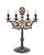Metal Large Antique Bronze Shabbat Candelabras, Germany, 1900s, Set of 2 For Sale - Image 7 of 11