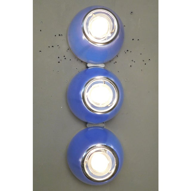 1970s Blue Tilos Sconces by Ernesto Gismondi for Artemide, a Pair For Sale - Image 6 of 11