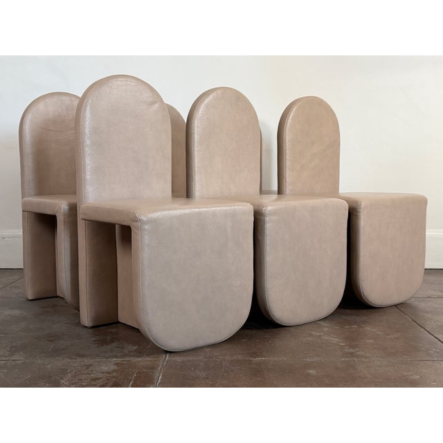 Modern Leather Dining Chairs by Cuff Studio For Sale - Image 11 of 18