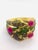 Bochic ‘Capri’ Vintage Natural Ruby & Emerald Cuff In 18K Gold & Silver For Sale - Image 11 of 13