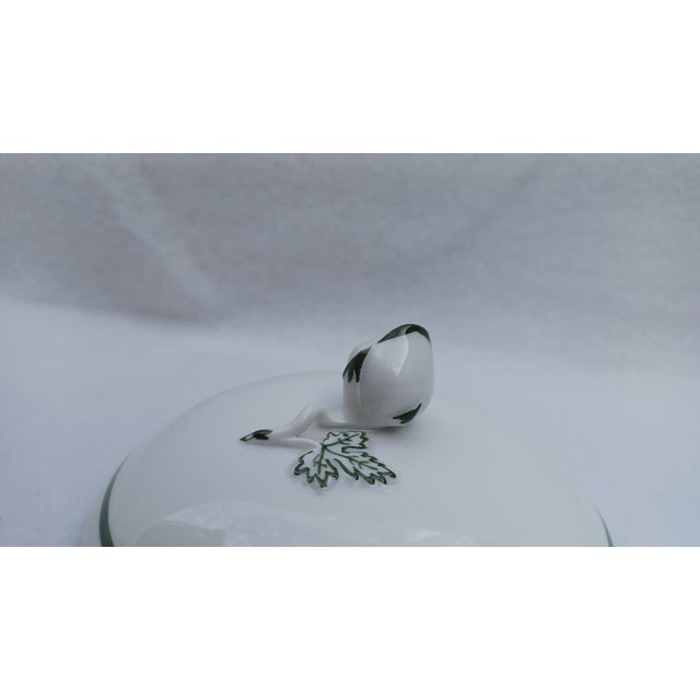 Ceramic Porcelain Sugar Bowl with Vine Leaf Pattern from Meissen, 1930 For Sale - Image 7 of 9