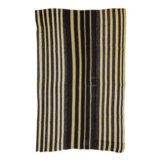 Vertical Striped Vintage Kilim Rug-5'6'x8'8" For Sale