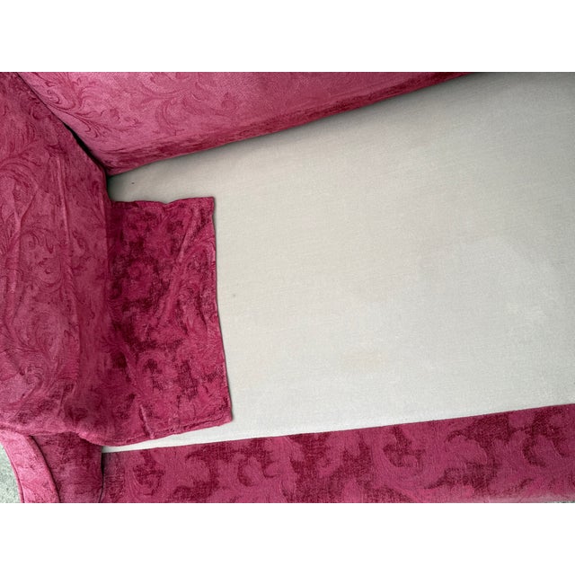 Late 20th Century Chippendale Style Camelback Sofa - New Upholstery For Sale - Image 9 of 14
