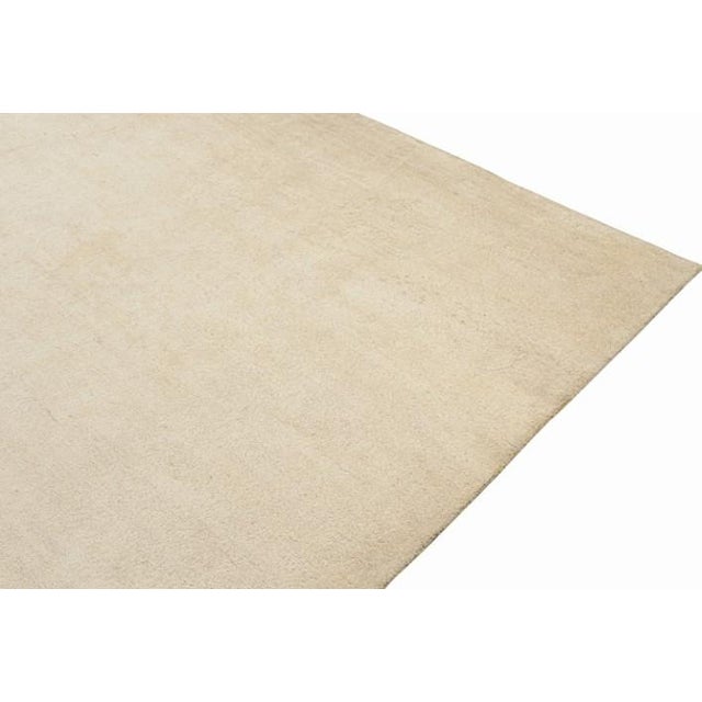 Rug & Kilim’s Solid Beige-Brown Rug in Tone-on-Tone Contemporary Style For Sale In New York - Image 6 of 7