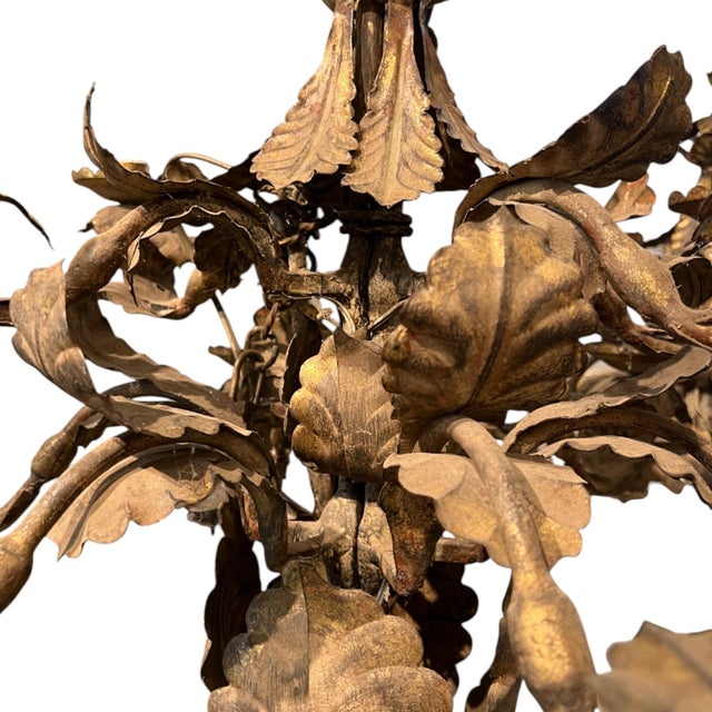 18th Century 18th Century Piemontese Tole Chandelier (Two Available) For Sale - Image 5 of 5