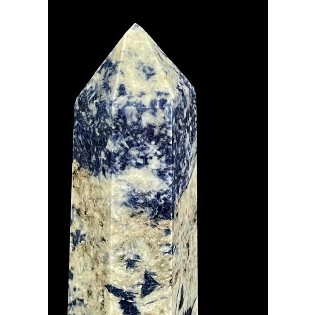 Sodalite Obilesk 14” tall 3”d Natural stone
