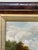 This is a lovely 20th Century French oil painting on canvas featuring a serene river scene. It is tranquil oil with a...