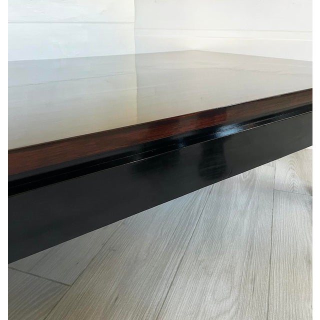 Coffee Table in Rosewood and Lacquered Wood, 1950s For Sale - Image 10 of 11