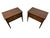 Mid-Century Modern Broyhill Saga Walnut Nightstands - Set of 2 - Refinished! For Sale In Philadelphia - Image 6 of 9