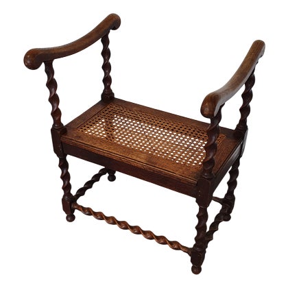 Wokkel Chair with Armrests and Webbing Seat | Chairish