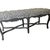 Mid-Century Modern Vintage Double X-Base Bench For Sale - Image 3 of 7