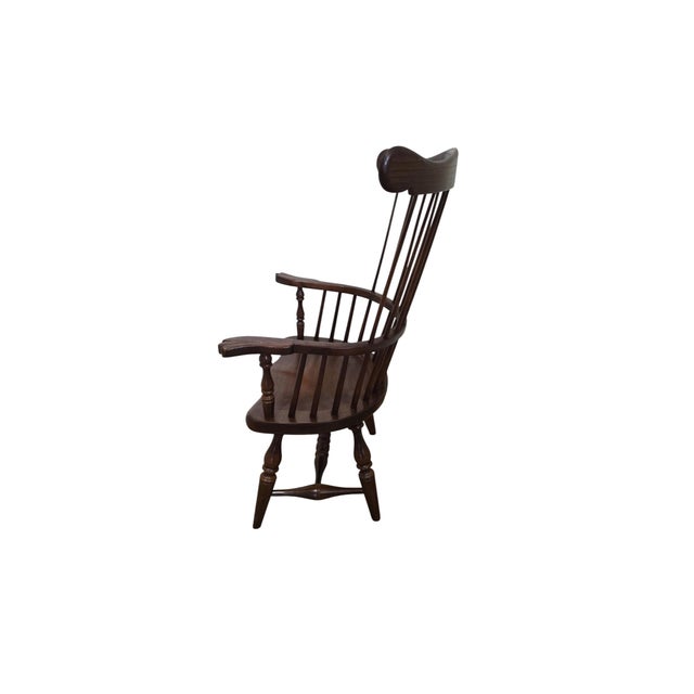 1990s Frederick Duckloe Youth Child's Colonial Fan Back Windsor Chair For Sale - Image 6 of 13