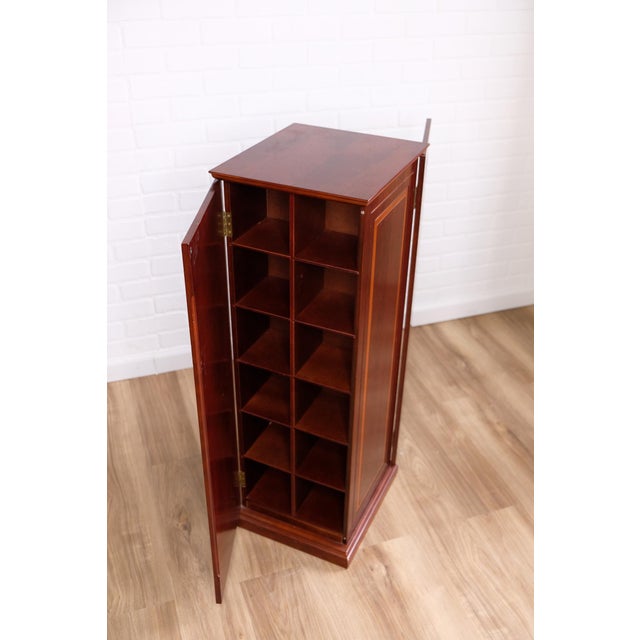 Wood Vintage Cherry Wood Pedestal Stand For Sale - Image 7 of 8