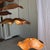Flat Corrugated Leaf Pendant Light in Teak For Sale - Image 13 of 18