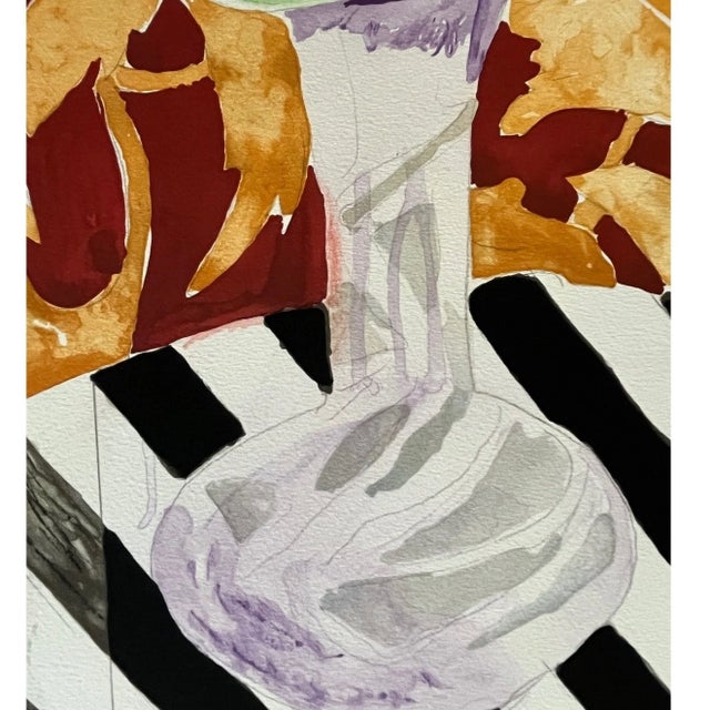 Late 20th Century Max Coyer "Single Iris" 1988 Signed Printer's Proof PP 2/6 Large 30x22 For Sale - Image 4 of 8