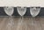 Mid 20th Century Fan & Diamond Cut Crystal Cordial / Dessert Wine Glasses - Set of 3 For Sale - Image 4 of 12