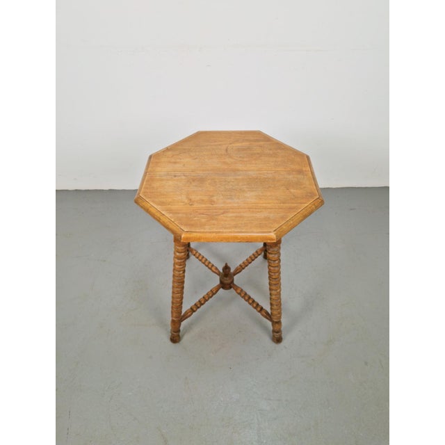 Vintage Dutch Bobbin Side Table, 1930s For Sale - Image 4 of 9
