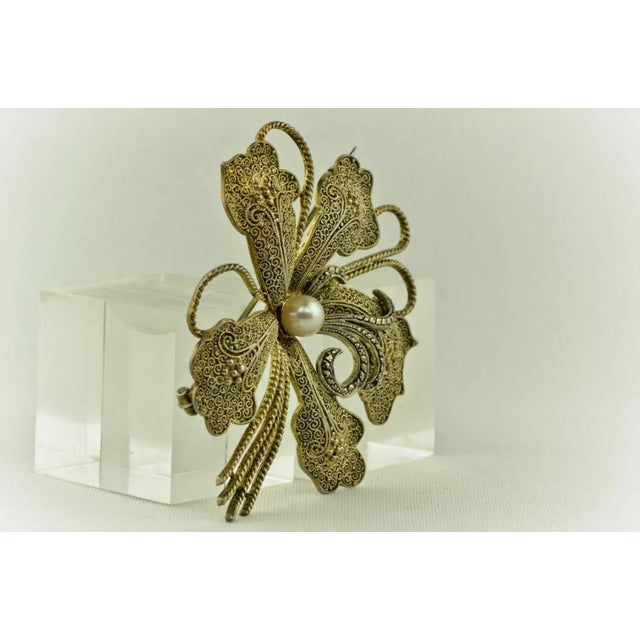 Large Flower Brooch by Theodor Fahrner, Germany, 1935 For Sale - Image 4 of 7