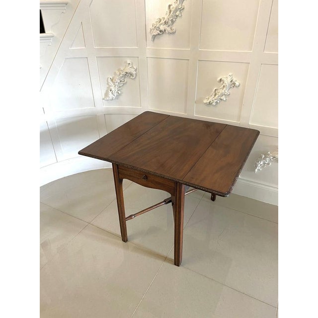Antique Chippendale Mahogany Children's Pembroke Table, 1760 For Sale - Image 9 of 16