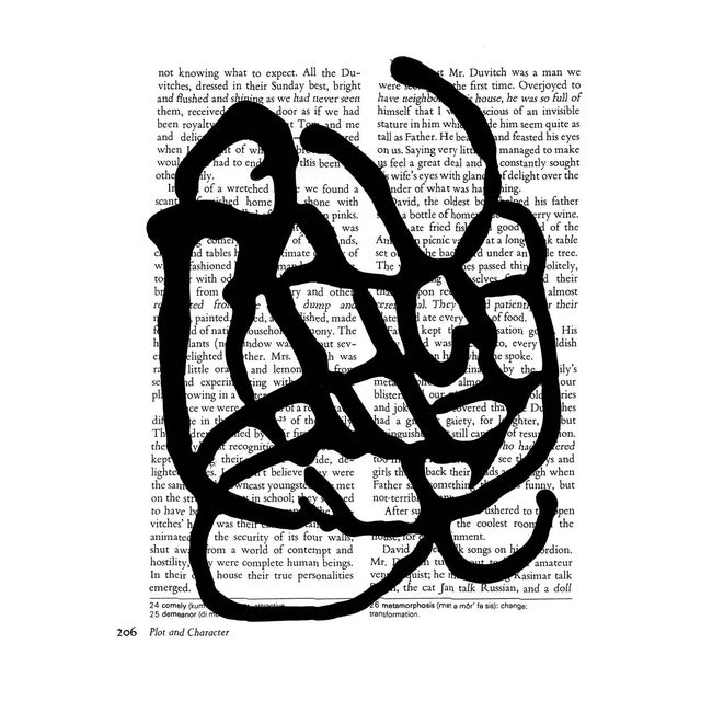 Black & White Abstractions Series' (2) - Framed Gallery Wall Art Prints Installation by Diane Grant - Set of 15 For Sale - Image 9 of 18