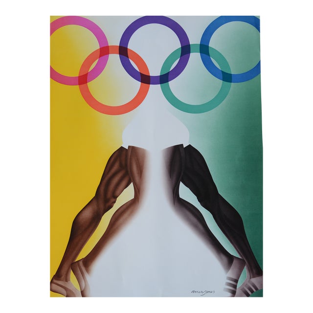 Olympic Games Poster by Allen Jones for Edition Olympia 1972 GmbH, 1970s For Sale