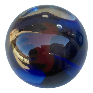 Red Pony Into the Blue Glass Paper Weight