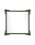 Contemporary Fleur Home Garden District Napoleon Square Mirror in Duck Green, 36x36 For Sale - Image 3 of 3