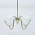 Gold Swedish Modern Brass Chandelier from Bergboms, 1940s For Sale - Image 8 of 11