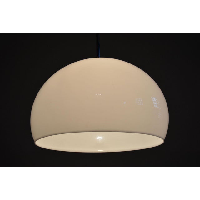 Metal Mid-Century Chandelier in Chrome from Meblo, Italy, 1970s For Sale - Image 7 of 8