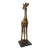 Early 20th Century Giraffe Wood Sculpture on Custom Base For Sale