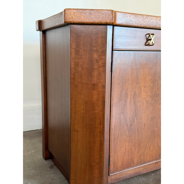 Mid Century Paul Frankl Cork Credenza For Sale In Los Angeles - Image 6 of 13