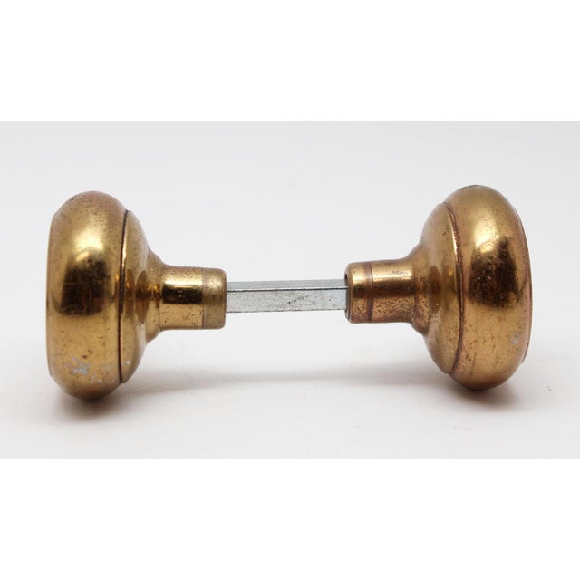 Art Deco Vintage Concentric Art Deco Bronze Door Knobs For Sale - Image 3 of 4