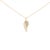 Whisper-soft and luminous, this angelic wing pendant curves in a graceful, asymmetrical sweep, its yellow gold vermeil...