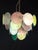 1980s Vintage Alabaster Murano Glass Disc Chandelier, Italy, 1981 For Sale - Image 5 of 11